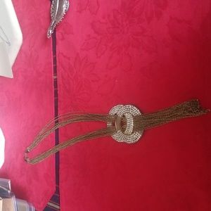 10/$10  Gold Tone & Bling Necklace